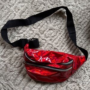Holographic Red Fanny Pack Bag